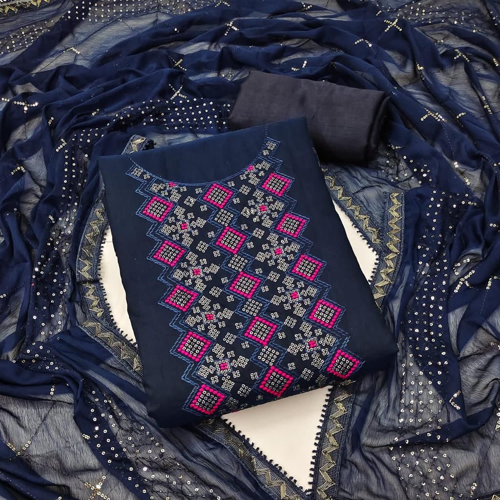 Sanchi 1 Embroidered Fancy Casual Wear Designer Dress Material Collection